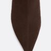 Split Leather Stiletto Heel Ankle Boots