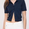 Stand Collar Buttoned Knit Cardigan