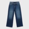 Straight Jeans with Studded Waistband Straight Jeans with Studded Waistband