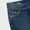 Straight Jeans with Studded Waistband Straight Jeans with Studded Waistband
