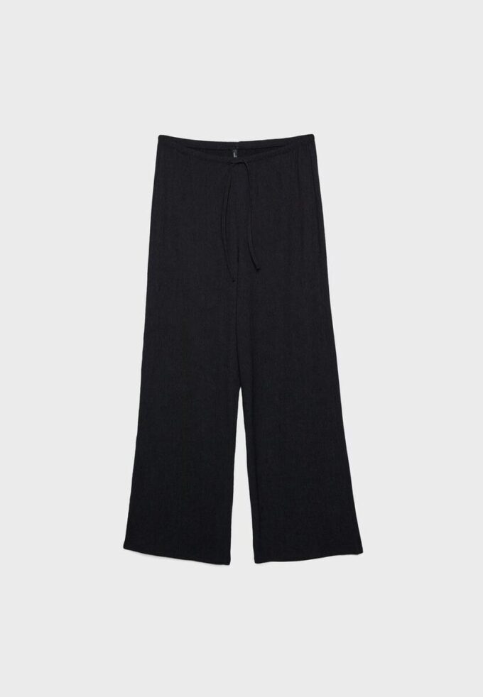 Straight-Leg Creased-Effect Trousers
