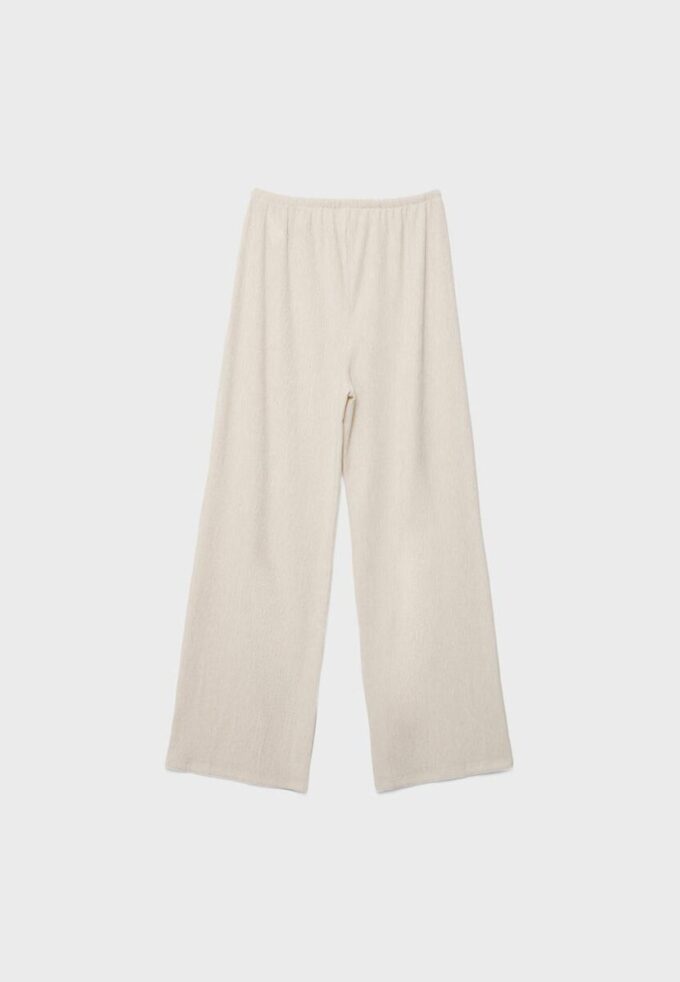 Straight-Leg Creased-Effect Trousers