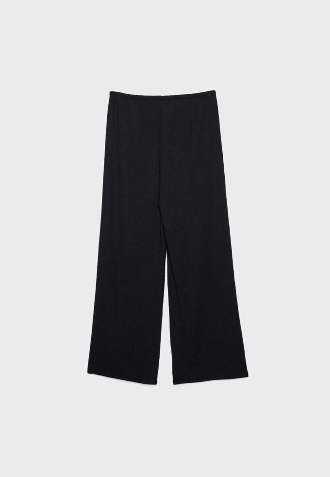 Straight-Leg Creased-Effect Trousers