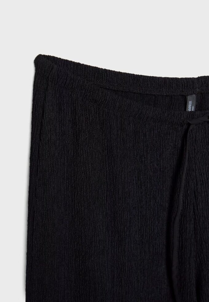 Straight-Leg Creased-Effect Trousers