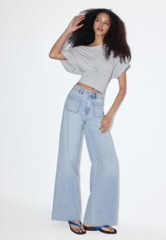 Straight-Leg Jeans with Pockets
