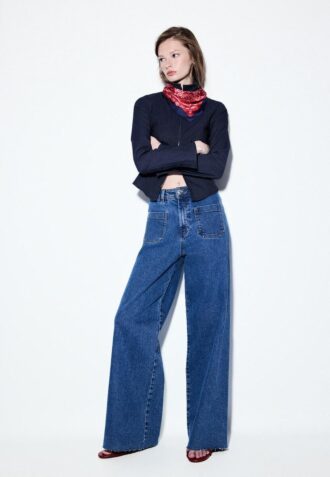 Straight-Leg Jeans with Pockets