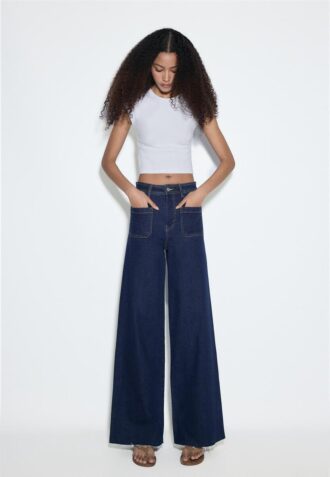 Straight-Leg Jeans with Pockets