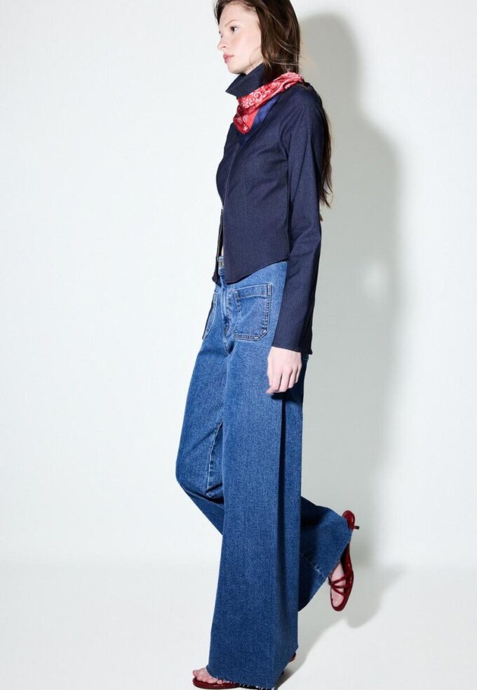 Straight-Leg Jeans with Pockets