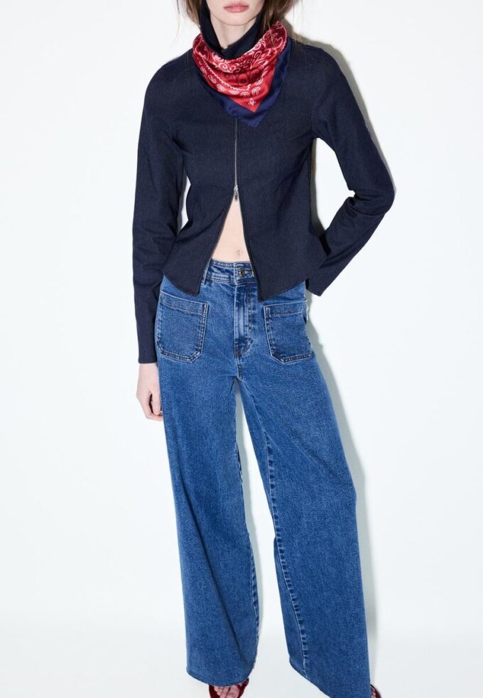 Straight-Leg Jeans with Pockets