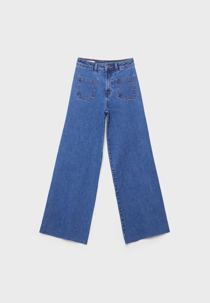 Straight-Leg Jeans with Pockets