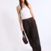 Straight-Leg Linen-Look Trousers Straight-Leg Linen-Look Trousers