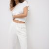 Straight-Leg Linen-Look Trousers Straight-Leg Linen-Look Trousers
