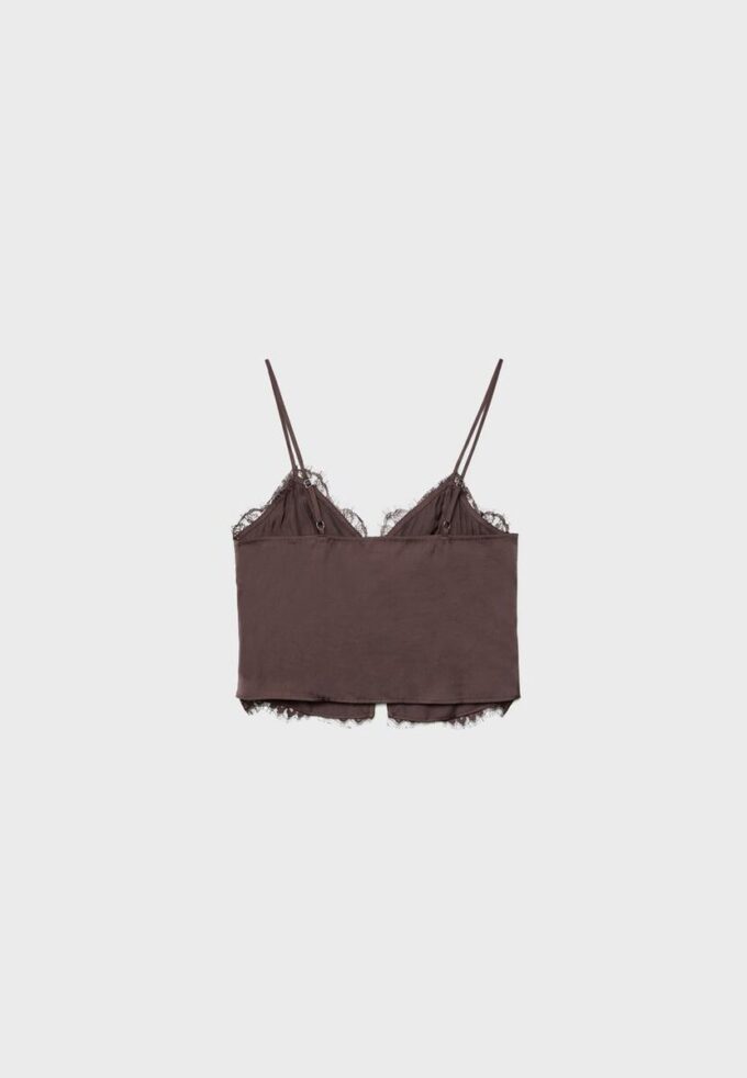 Strappy Satin Lace Top Strappy Satin Lace Top
