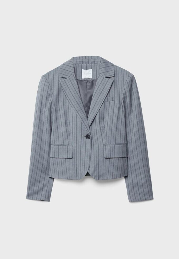 Striped Cropped Blazer Striped Cropped Blazer