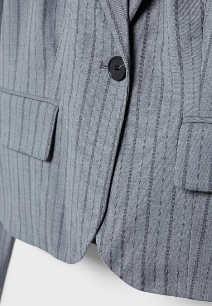 Striped Cropped Blazer Striped Cropped Blazer