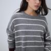 Striped Cropped Knit Sweater Striped Cropped Knit Sweater