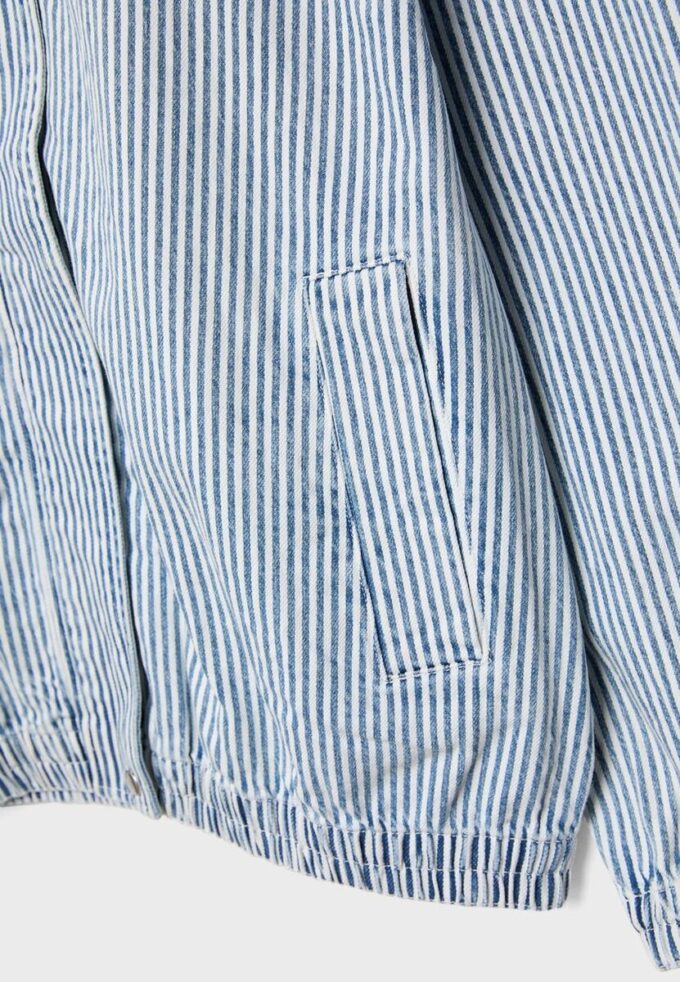 Striped Denim Jacket