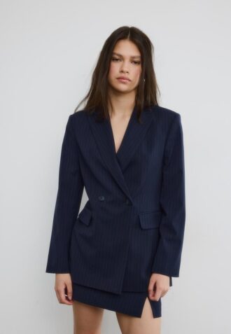 Striped Fitted Blazer