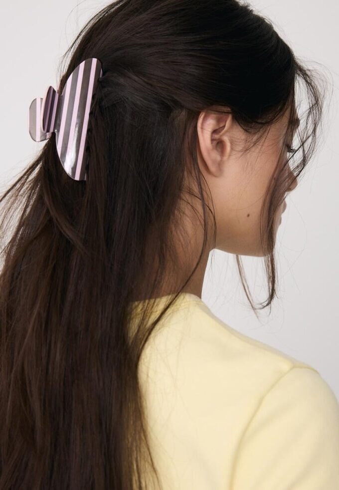 Striped Fur Clip