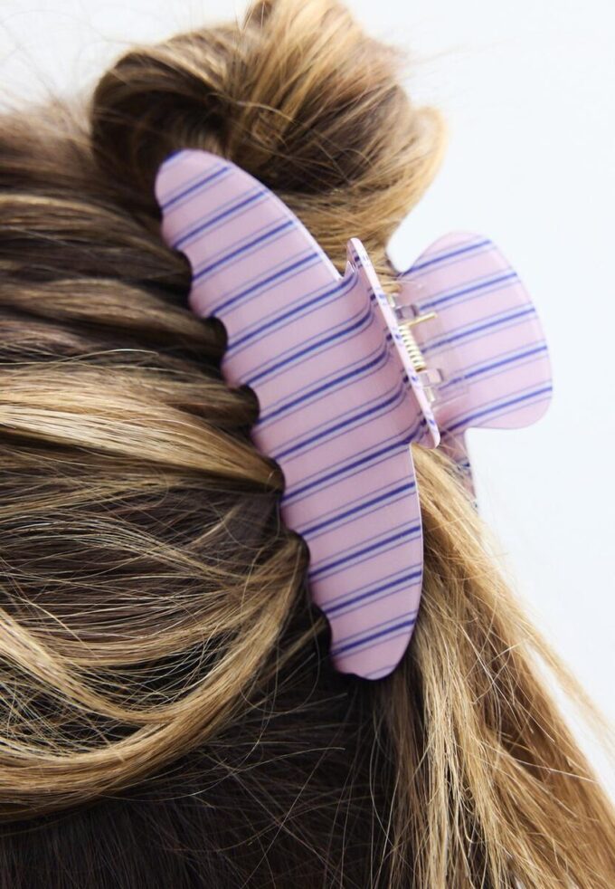 Striped Fur Clip