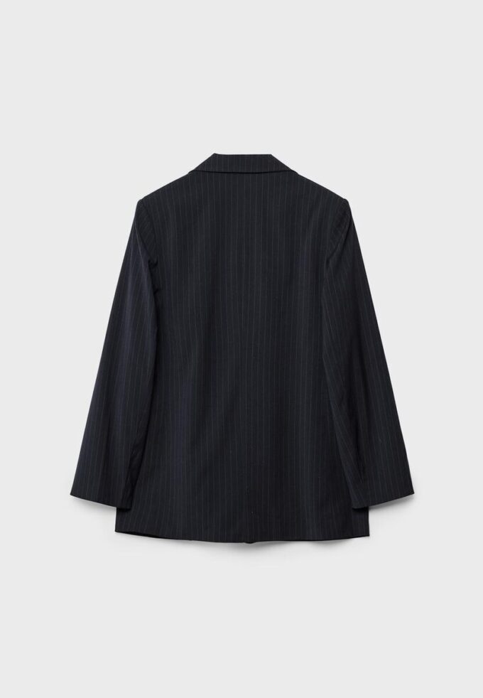Striped Open Blazer