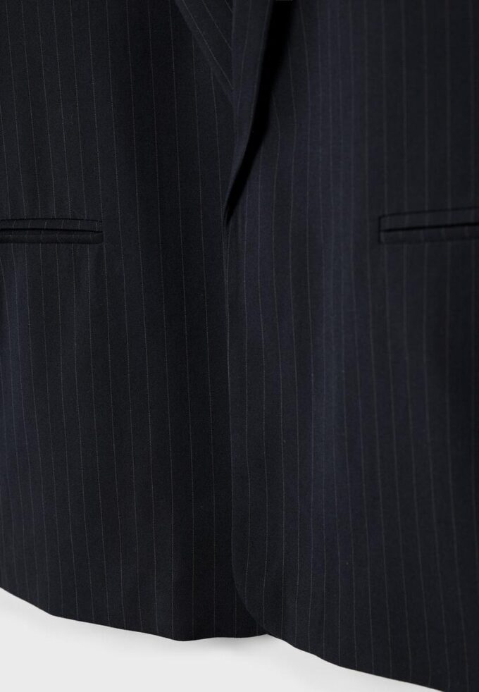 Striped Open Blazer
