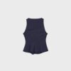 Striped Sleeveless Peplum Top Striped Sleeveless Peplum Top