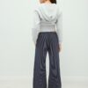 Striped Wide-Leg Jogger Trousers