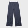 Striped Wide-Leg Jogger Trousers
