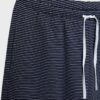 Striped Wide-Leg Jogger Trousers