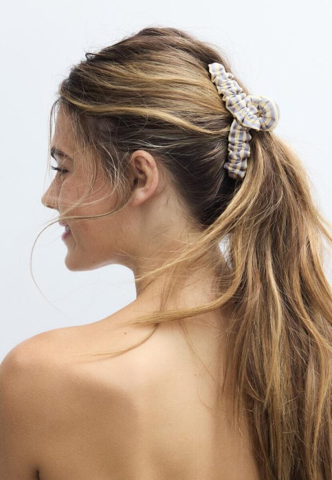 Striped Woven Hair Clip