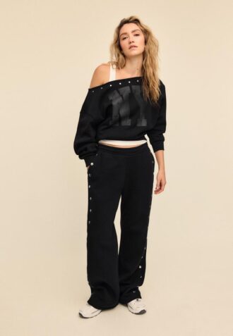 Stud-Detail Jogger Trousers