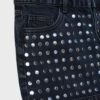 Studded Denim Skirt