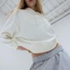 Studded Embroidered Hooded Sweatshirt Studded Embroidered Hooded Sweatshirt