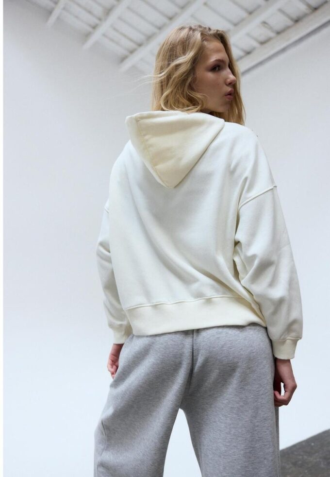 Studded Embroidered Hooded Sweatshirt Studded Embroidered Hooded Sweatshirt