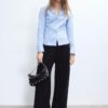 Studded Half-Moon Shoulder Bag