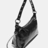 Studded Half-Moon Shoulder Bag