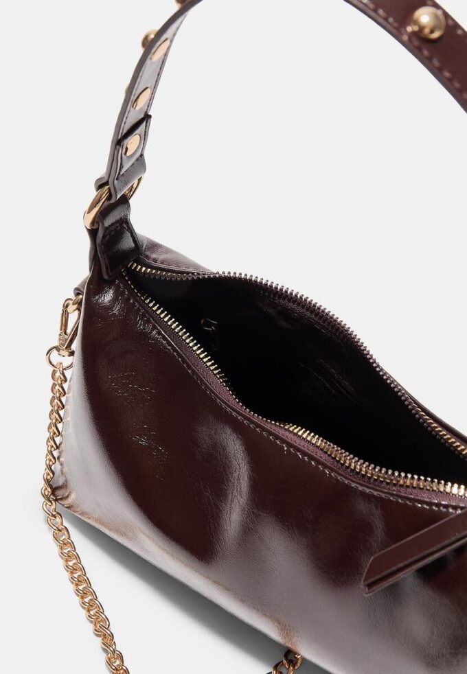 Studded Half-Moon Shoulder Bag Studded Half-Moon Shoulder Bag