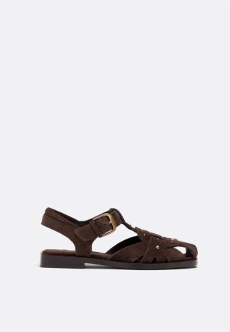 Studded Leather Cage Sandals