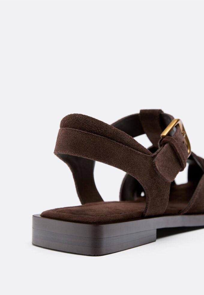Studded Leather Cage Sandals