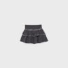Studded Ruffled Mini Skirt