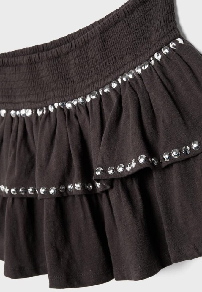 Studded Ruffled Mini Skirt Studded Ruffled Mini Skirt