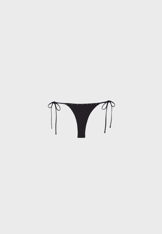 Studded Tie-Side Bikini Bottoms