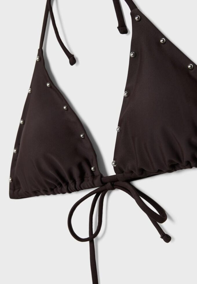 Studded Triangle Bikini Top Studded Triangle Bikini Top