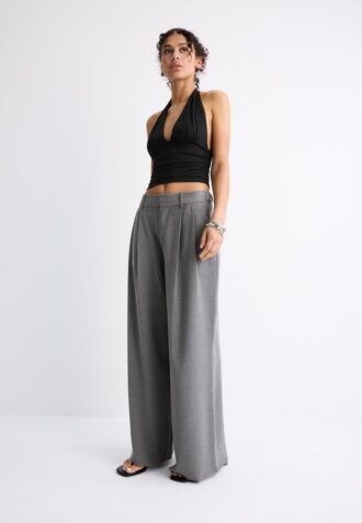 Super Wide-Leg Adjustable Trousers