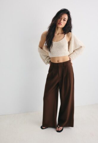 Super Wide-Leg Adjustable Trousers