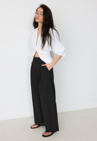 Super Wide-Leg Adjustable Trousers