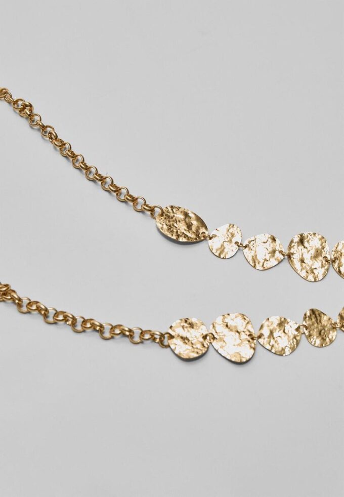 Textured Lariat Necklace