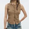 Textured Top with Buttons Textured Top with Buttons