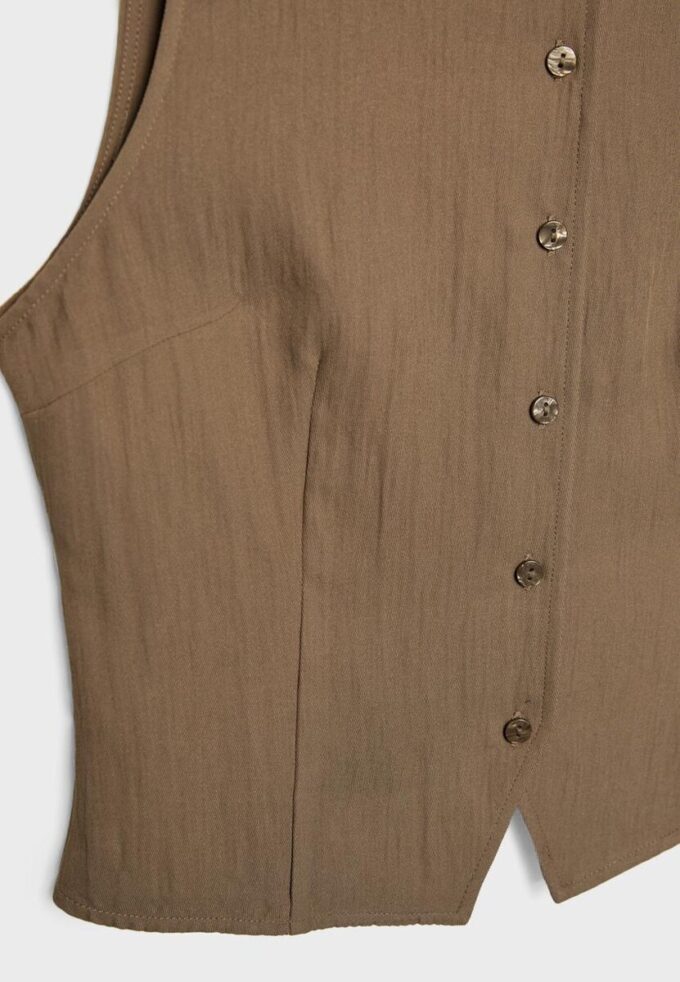Textured Top with Buttons Textured Top with Buttons